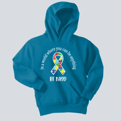 Youth Hoodie - Autism Awareness - Be Kind Ribbon Thumbnail