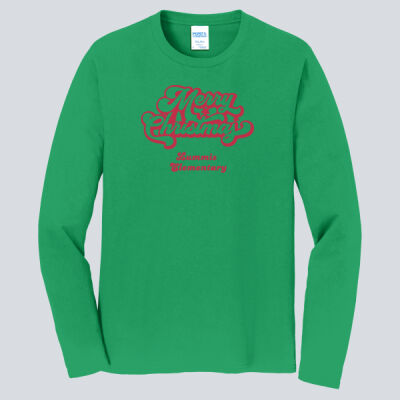 Adult Long Sleeve Shirt - Winter - Merry Christmas Red Thumbnail