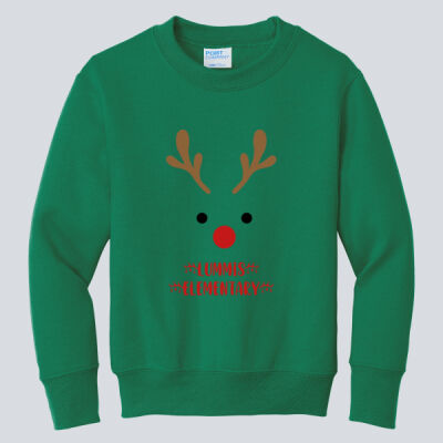 Youth Crewneck - Winter - Reindeer Thumbnail