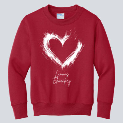 Youth Crewneck - Spring - Valentine's Heart Thumbnail